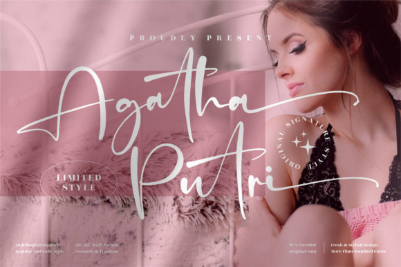 Agatha Putri: The Elegant Script Font for Polished Branding