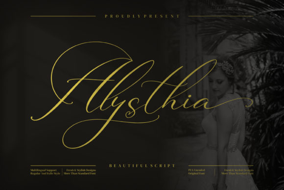 Alysthia: The Elegant Script Font for Modern Digital Branding