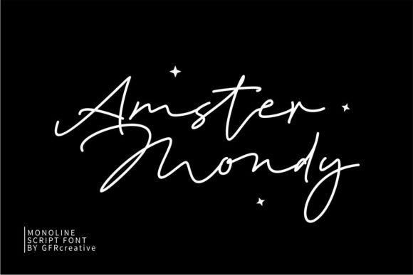 Amster Mondy: The Playful Script Font for Memorable Branding