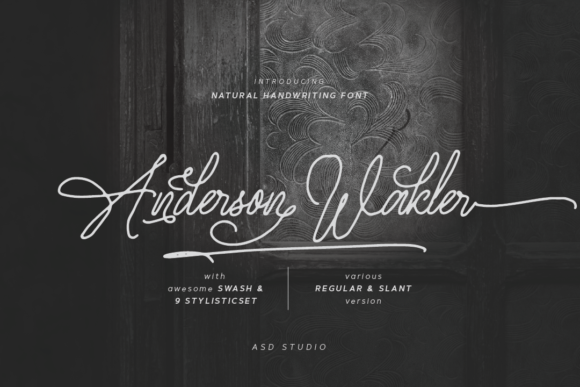 Anderson Wakler: The Vintage Script Font for Polished Brand Identity