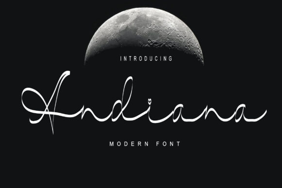 Andiana: A Delicate Script Font for Elegant Editorial Design