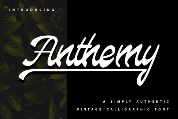 Anthemy: The Vintage Script Font for Polished Brand Identity