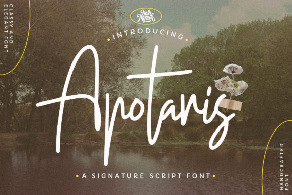 Apotaris: A Relaxed Script Font for Polished Brand Identity