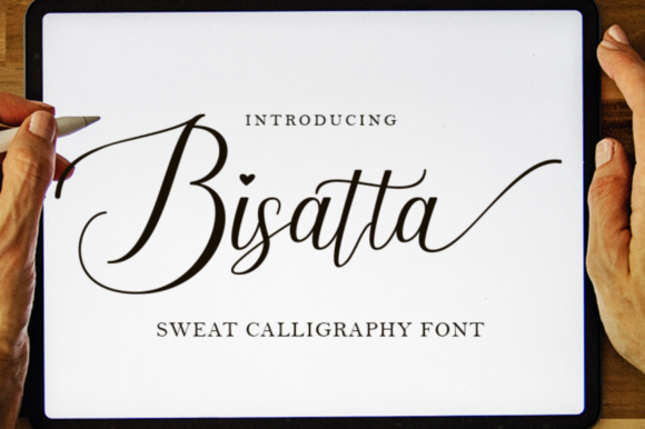 Bisatta Calligraphy: A Delicate Script Font for Elegant Web Design