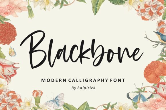 Blackbone Script Font for Elegant Handmade Designs