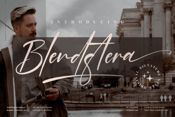 Blendstera: The Elegant Script Font for Handmade Branding