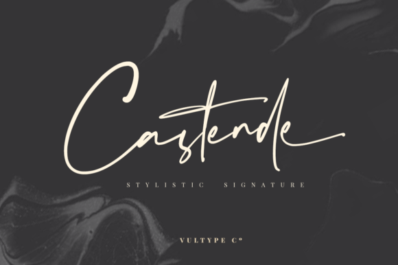 Castende Script Font for Elegant Brand Identity