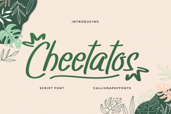 Cheetatos Script Font Review for Branding