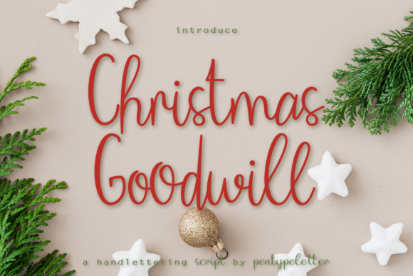 Christmas Goodwill: Elegant Script Fonts for Brand Identity
