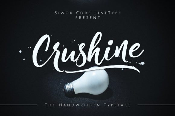 Crushine Script Font for Playful Brand Identity