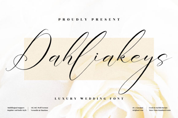 Dahliakeys: The Graceful Script Font for Elegant Branding