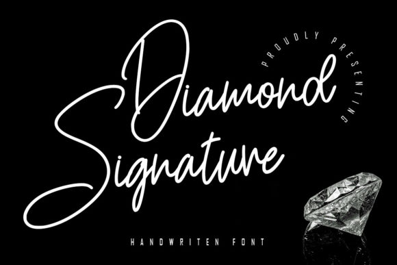 Diamond Signature Typeface: A Designer’s Take on Elegant Script Branding