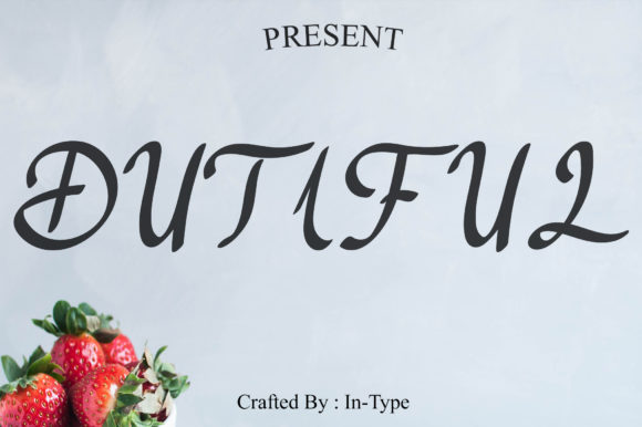 Dutiful: The Captivating Script Font for Elegant Editorial Design