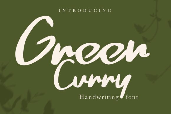Green Curry Font Review: Elegant Script for Brand Identity