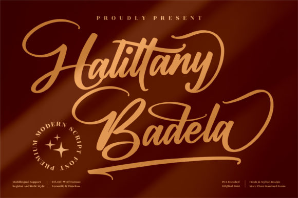 Halittany Badela: A Refined Script Font Review