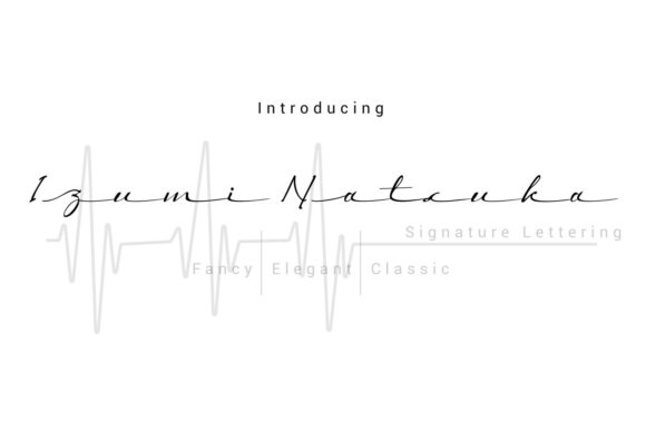 Izumi Natsuka: The Delicate Script Font for Refreshing Brand Identity