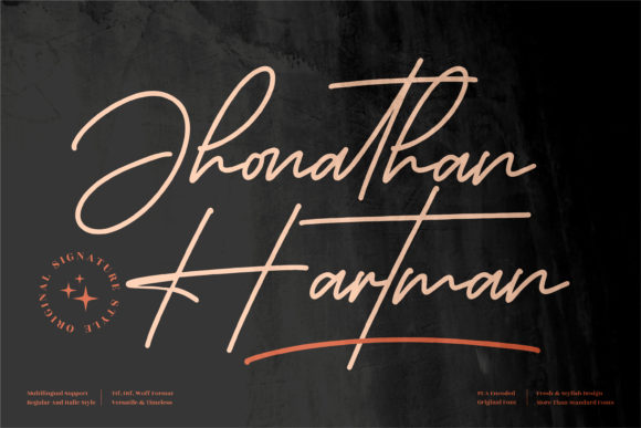 Jhonathan Hartman: The Elegant Script Font for Modern Branding