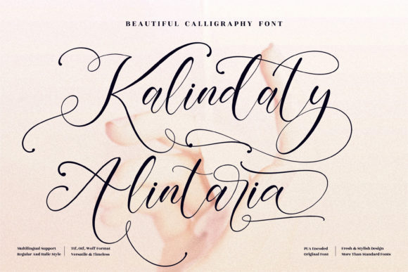 Kalindaty Alintaria: A Playful Script Font for Engaging Web Design