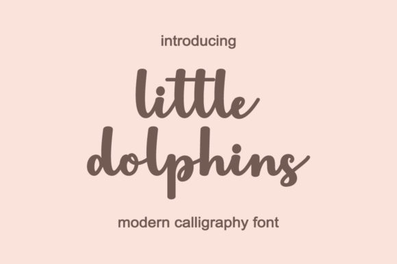 Little Dolphins: A Delicate Script Handwritten Typeface for Elegant Branding