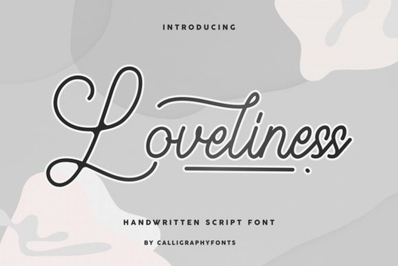 Loveliness: A Playful Script Handwritten Font for Editorial Design