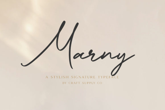 Marny Script Font for Creative Branding
