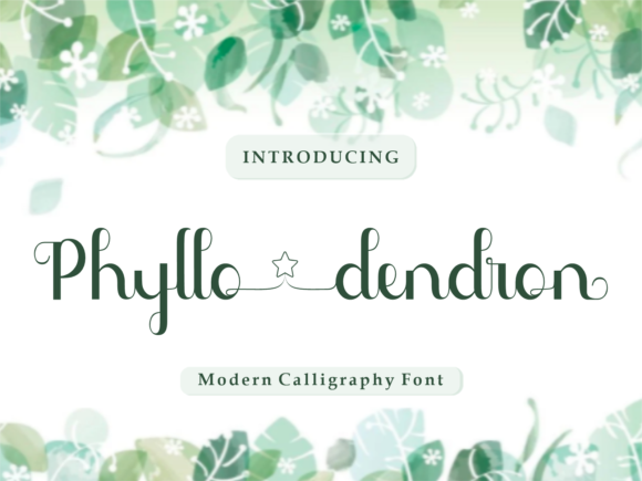 Phyllo Dendron: A Script Handwritten Font for Distinctive Brand Identity
