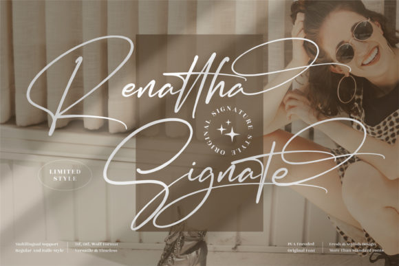 Renattha Signate: The Graceful Script Font for Elegant Designs