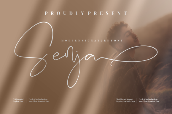 Senja Script Font for Editorial Design