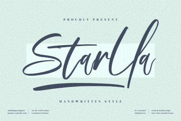 Starlla Script Font for Luxury Campaign Design