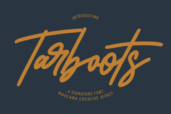 Tarboots Script Font for Editorial and Digital Design