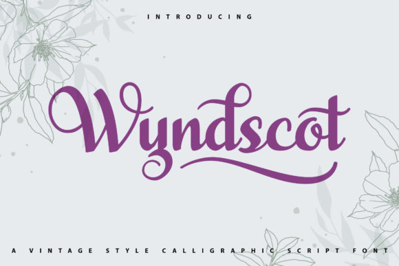 WyndScot: A Dazzling Script Handwritten Font for Boutique Branding