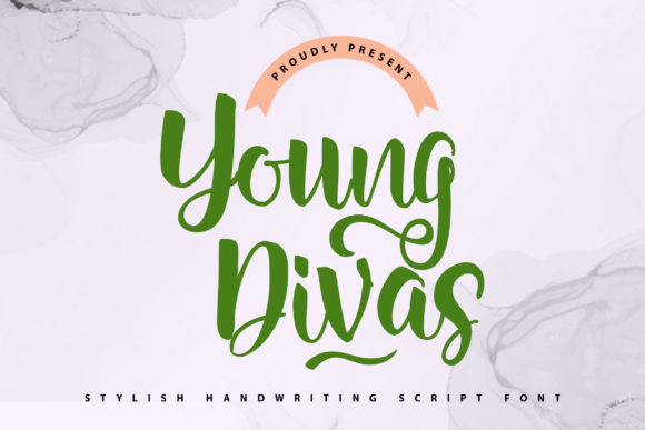 Young Divas: A Modern Script Typeface for Editorial Design